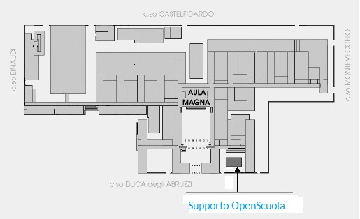 Mappa per raggiungere il supporto OpenScuola