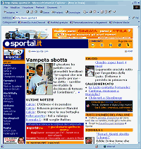 Figura 12 La home page di Sportal.it