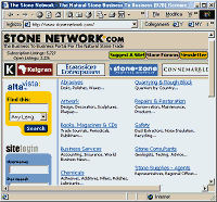 Figura 14 Un portale B2B legato al commercio e alla lavorazione di tutti i generi di pietra: un esempio curioso - fra i molti possibili - dei servizi B2B disponibili in rete