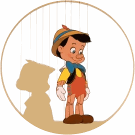 Pinocchio in un disegno della Walt Disney del 1939